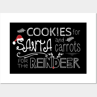 Cookies for Santa and Carrots for the Reindeer Posters and Art